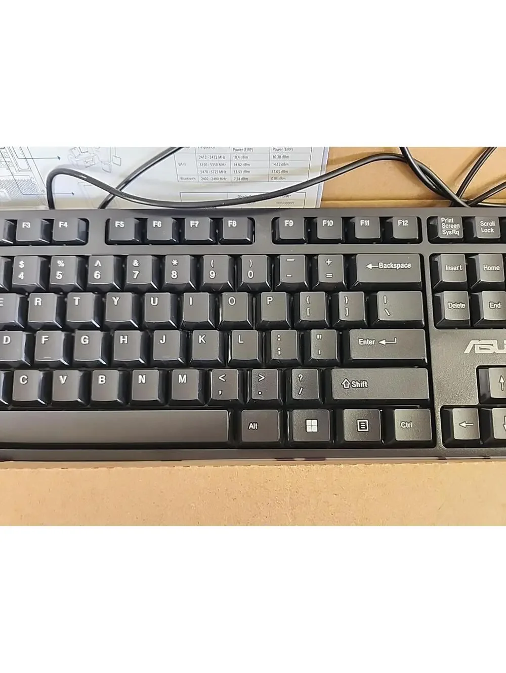 Asus Wired Keyboard Black Model K49
